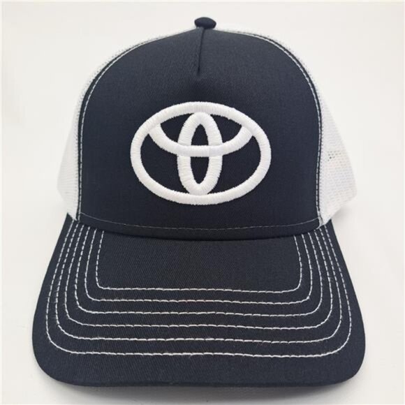 Retro Vintage Style Toyota Embroidered Curved Bill Trucker Hat Cap Tacoma Tundra main image 5